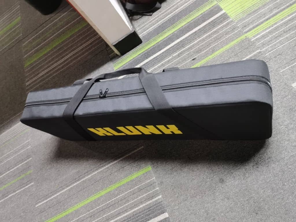 KLUNK in its branded carry case